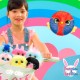 Колекційна іграшка-сюрприз «Doki Doki», пухнасті зайчики та пташки з блискучими очима, у дисплеї
