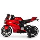 Мотоцикл, 2 мотора 25W, 1 акум. 12V 7AH, MP3, TF, USB, світло, шкіра EVA, червоний