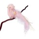 Новорічна прикраса «Пташка рожева» на кліпсі, 2 шт. в упаковці