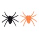 Набір пластикових павуків для декору 6 шт., 6х6,5 см, із гліттером «Fun Хеллоуїн» ТМ YES