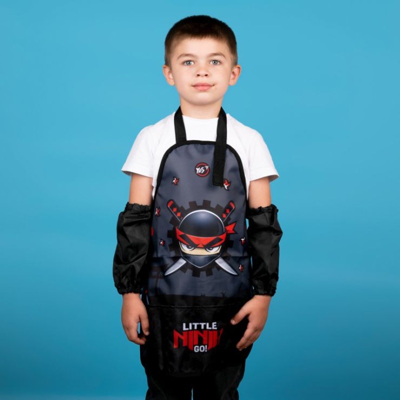 Фартух для творчості « Ninja» 54х47 см з нарукавниками, ТМ YES