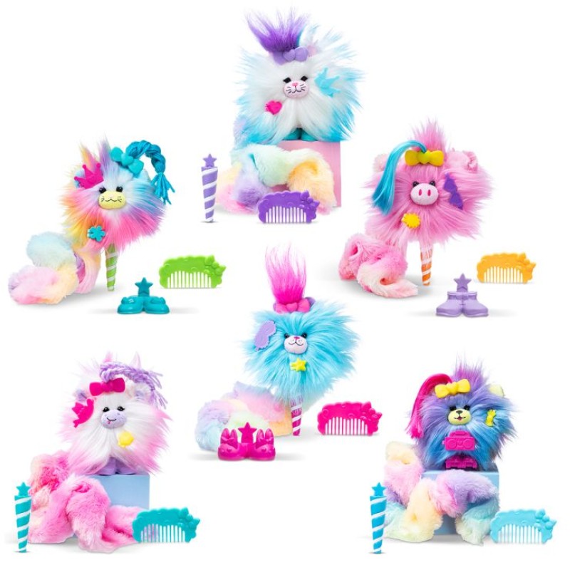 М'яка іграшка-сюрприз «COTTON CANDYKINS. Пухнастий улюбленць» 10 см з аксесуарами, в асортименті, у контейнері 9х21х9 см