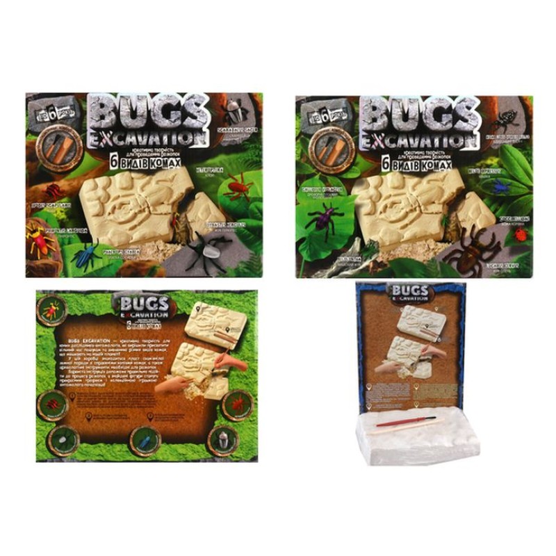 Креативна творчість для проведення розкопок «BUGS EXCAVATION» жуки, у коробці 24х19х5 см, ТМ Данко Тойс