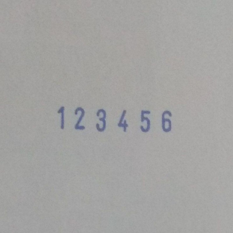 Нумератор міні 6 розрядів, 3,8 мм, COLOP