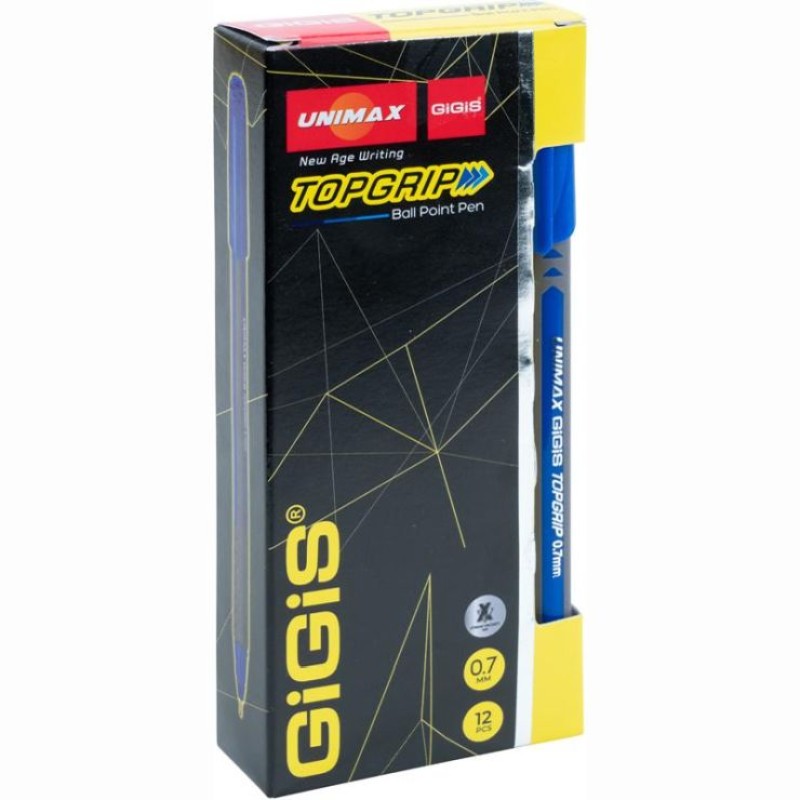 Ручка «Topgrip» кулькова синя, TM Unimax