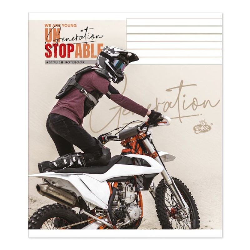 Зошит на 60 аркушів у лінію «Нейтральний мікс», №2260, ТМ Brisk