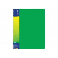 Папка пластикова, А4, з 10 файлами, зелена, ТМ Economix