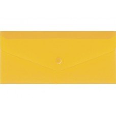 Євроконверт на кнопці, Е65, 180 мкм, фактура «глянець», прозорий, світло-жовтий, ТМ Economix