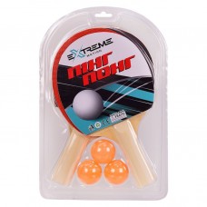 Настільний теніс «Extreme Motion» 2 ракетки, 3 м'ячика, в упаковці 19,5 см