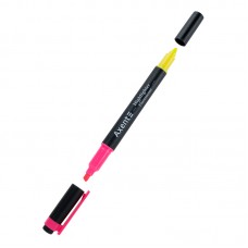Маркер «Highlighter Dual», 2 - 4 мм клиноподібний, рожевий + жовтий