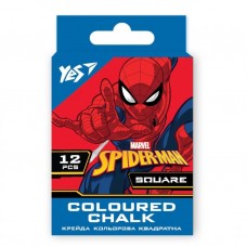 Крейда «Marvel. Spiderman», кольорова, квадратна, 12 шт., ТМ YES
