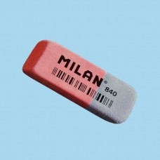 Гумка прямокутна 5,2x1,9x0,8 см, червоно-синя,TM MILAN