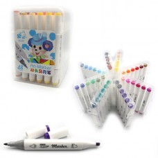 Набір скетч маркерів «Mouse», 36 кольорів, кругл/скош. наконечник, трикутний корпус, пластик