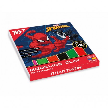 Пластилін «Marvel.Spiderman», 12 кольорів, 240 г, ТМ YES