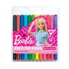 Фломастери « Barbie»,12 кольорів, ТМ YES