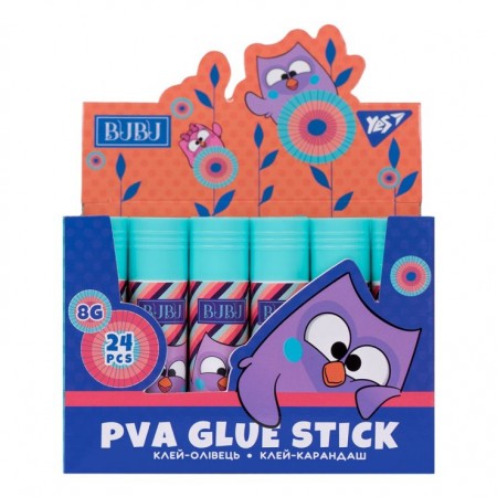 Клей-олівець YES, 8г, PVA «Bubu»