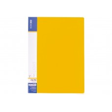 Папка з пружинним механізмом Clip A, А4, light, з двома кишенями, жовта, ТМ Economix