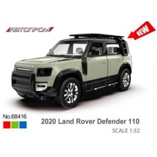 Машина АВТОПРОМ «Land Rover Defender 110 2020», метал, 1:32, на батарейці, світло, звук, у коробці