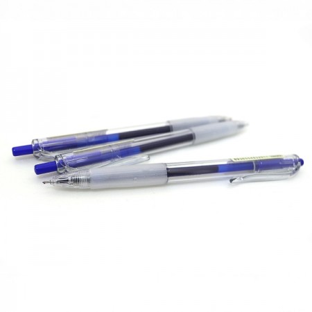 Ручка «TY», гелева, 0,5 мм, синz, прозорий грип, пластик.