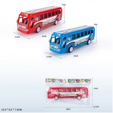 Автобус, інерція, в асортименті, у пакеті 23х6,5х7 см