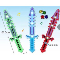 Іграшковий меч 61,5 см зі світлом, на батарейці, в асортименті, у пакеті 62х16 см