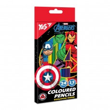 Олівці «Marvel.Avengers», 12 кольорів, ТМ YES