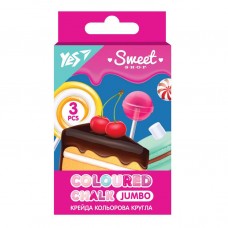 Крейда «Sweet Cream» JUMBO, кольорова, 3 шт, ТМ YES