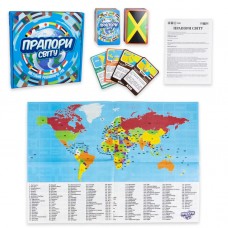 Настільна гра «Прапори світу», навчальна, ТМ Strateg