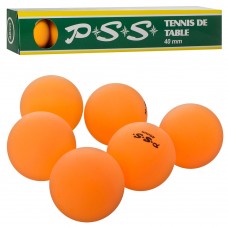 Набір тенісних кульок, 6 шт. по 40 мм, у коробці 24х4х4 см
