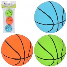М'яч дитячий 6,5 см, баскетбол, гума, в асортименті, 3 шт в пакеті 12х27х6,5 см