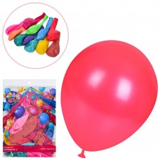 Кульки надувні,30,5 см, перламутрові, в асортименті, по 50 шт в пакеті