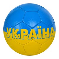 М'яч футбольний №5 з ПУ1 4 мм на 4 шари, ручна робота, 32 панелі, вагою 420-440 г, у пакеті