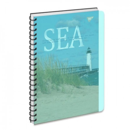 Зошит для записів «Sea», А4, клітинка, 144 аркуші, пластикова обкладинка, ТМ YES