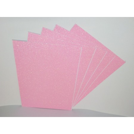 Набір кольорового паперу з глітером А4, 3 аркуши, рожевий, ТМ Мандарин