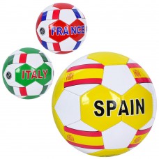 М'яч футбольний, розмір 5, ПВХ, 1,8 мм, 340-360 г, в асортименті, у пакеті