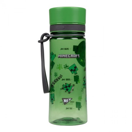 Пляшка для води «Minecraft» 400 мл зелена, ТМ Yes