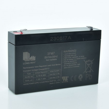 Батарея 6V7Ah-BATTERY (1шт) універсальна, 6V7Ah, 15,3-9,5-3,5 см.