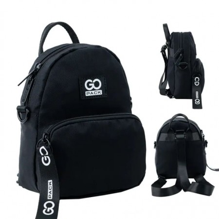 Міні рюкзак-сумка «Тeens» 20х15х4,5 см чорний, GoPack Education