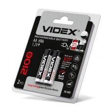 Аккумулятор «VIDEX» R06, 2bl, 2100 mAh Ni-MH