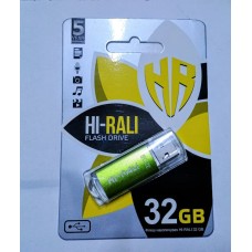 Флеш-карта «Hi-Rali» Rocket 32 Gb зеленая