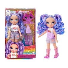 Ігровий набір з лялькою RAINBOW HIGH серії «Littles. Аметист»: лялька 15 см з аксесуарами та улюбленцем, у коробці 12х19х5 см