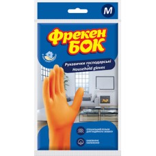 Рукавички латексні господарські М, Фрекен Бок