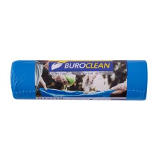 Пакети для сміття на 160 л по 10 шт розміром 90х120 см сині, міцні, BuroClean