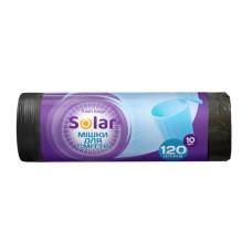 Пакети для сміття 10 шт на 120 л, ТМ SOLAR