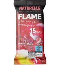 Серветки вологі «Naturelle Flame»універсальні по 15 шт в упаковці