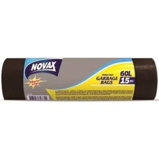Пакети для сміття 15 шт на 60 л, ТМ Novax