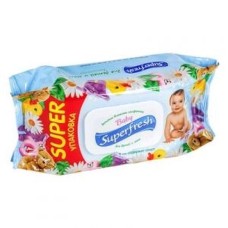 Вологі серветки «Baby chamomile» дитячі з клапаном, 120 шт в упаковці, ТМ Superfresh