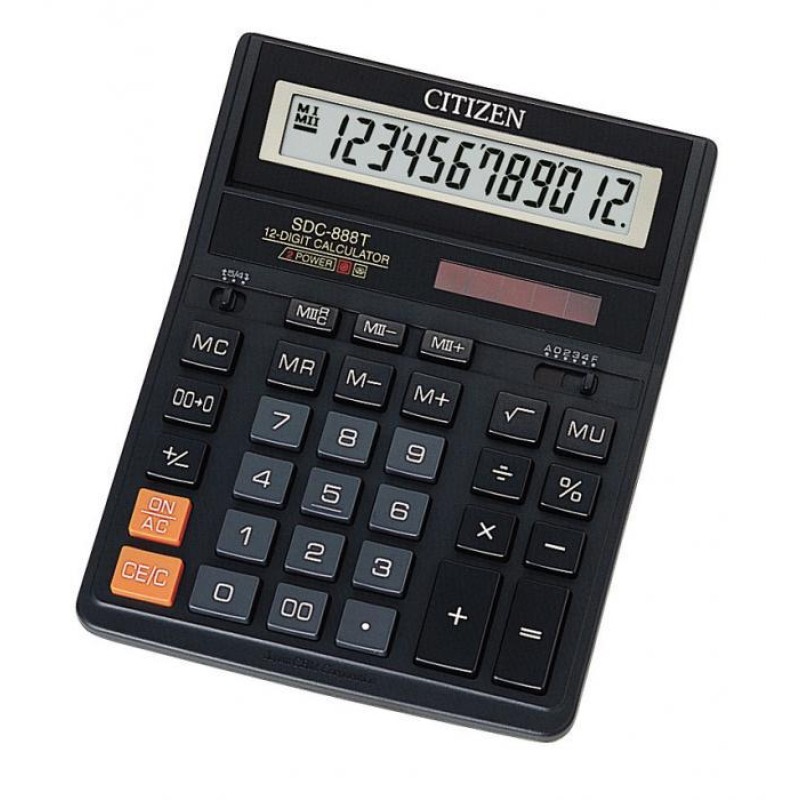 Калькулятор «CITIZEN» 16х20 см, SDC-888ТІI