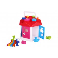 Куб «Розумний малюк. Будиночок», геометр. фігури 6 шт., тварини 6 шт., ключі 6 шт., пакет, ТМ Технок