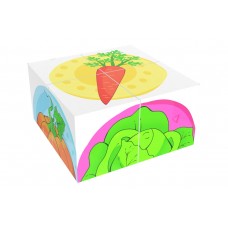 Кубики «Овочі», 4 кубики, 8х8х4 см, ТМ Технок